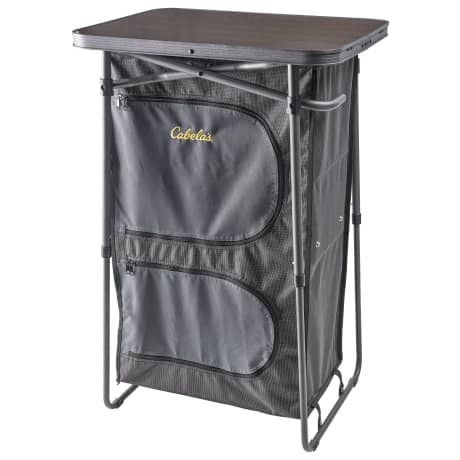Cabela's® Dual-Height 3-Shelf Camp Cupboard - Black/Grey