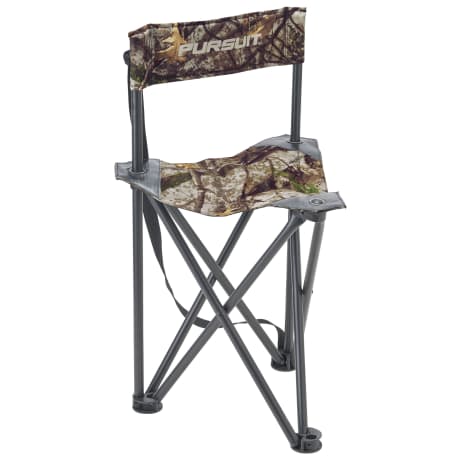 Pursuit® Zonz Woodlands Camo Tripod Collapsible Hunting Stool