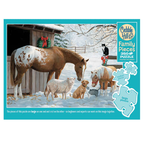 Cobble Hill Winter Barnyard Puzzle - 350 Pieces