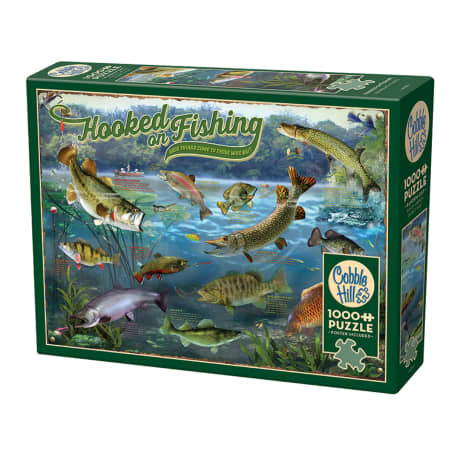 Cobble Hill Hooked on Fishing Puzzle - 1000 Pieces