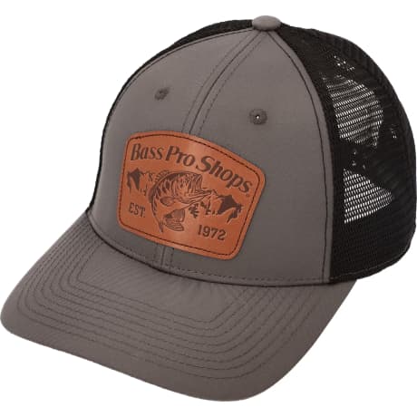 Bass Pro Shops® Men’s Leather Patch Mesh-Back Cap