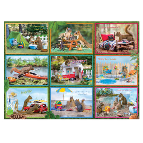 Cobble Hill Squirrels Vacation Puzzle - 1000 Pieces