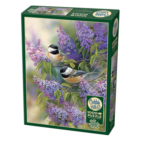 Cobble Hill Chickadees & Lilacs Puzzle - 1000 Pieces