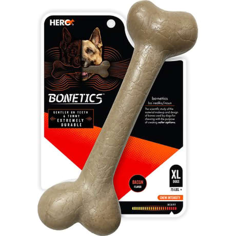 Hero Bonetics™ Femur Bone Dog Chew Toy – XL Bacon