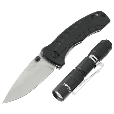 Cabela's® Outdoor Essentials Flashlight and Folding Knife Combo