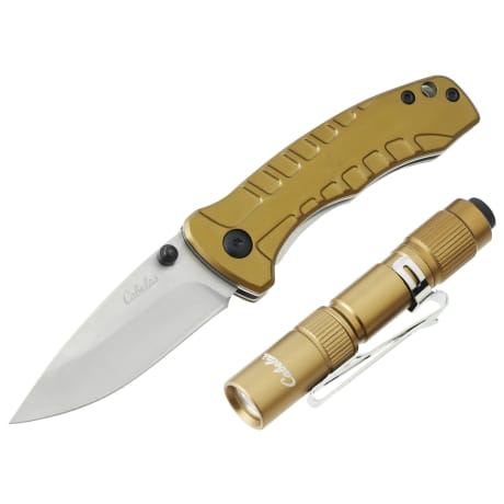 Cabela's® Outdoor Essentials Flashlight and Folding Knife Combo