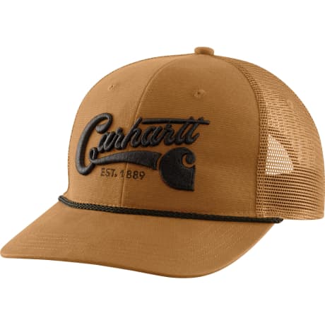 Carhartt® Men’s Canvas Mesh-Back Script Cap