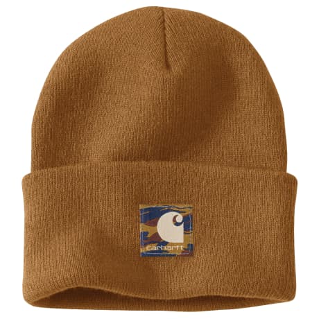 Carhartt® Men’s Knit Camo Patch Beanie