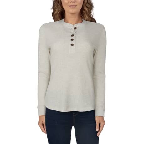 Natural Reflections® Women’s Thermal Long-Sleeve Henley Shirt