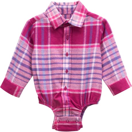 Outdoor Kids® Infants’ Flannel Long-Sleeve Button-Down Bodysuit