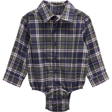 Outdoor Kids® Infants’ Flannel Long-Sleeve Button-Down Bodysuit