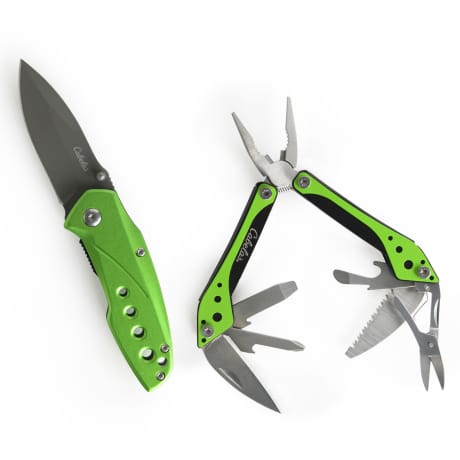 Cabela’s® Folding Knife & Multi-Tool Great Plains Green Combo