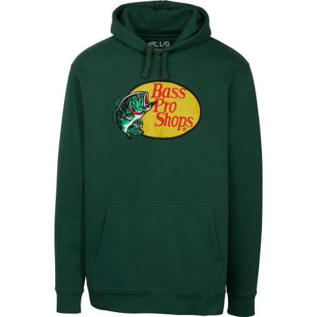 Bass Pro Shops® Men’s Embroidered Woodcut Logo Long-Sleeve Hoodie