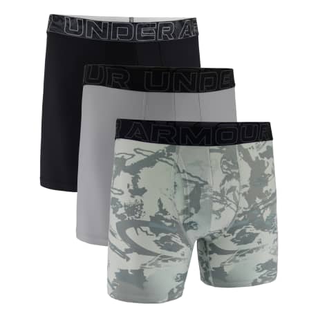 Under Armour® Men's Performance Tech 6" Print Boxer Briefs