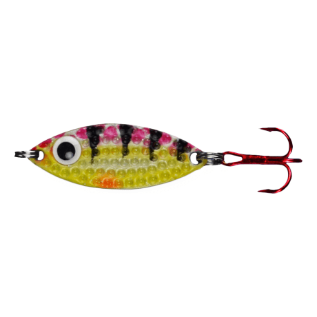 PK Lures Jigging Spoons - Red Tiger Glow