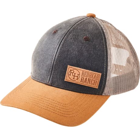 RedHead® Men’s Ranch Leather Logo Patch Mesh-Back Cap