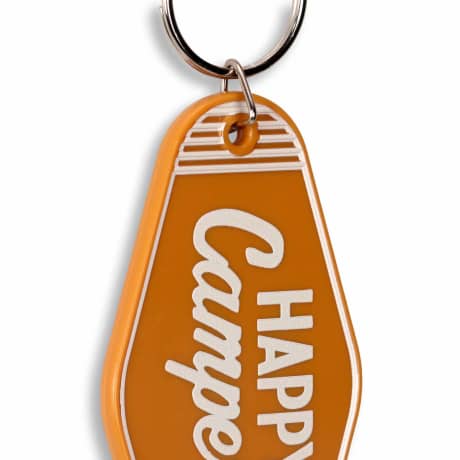 Open Road's Happy Camper Striped Keychain