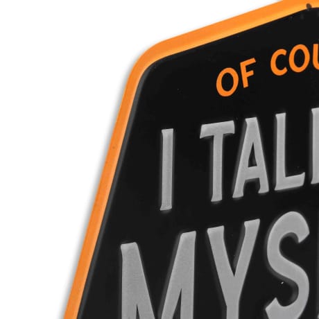 Open Road's I Talk To Myself I Need Expert Advice Metal Sign