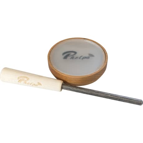 Phelps Game Calls Heritage Glass Over Glass Turkey Pot Call
