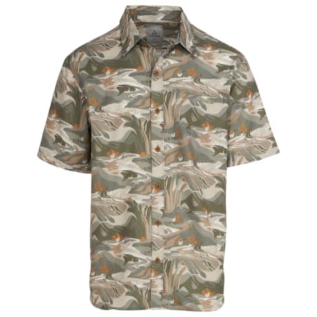Ascend® Men's Fireside Woven Button-Down Pocket Short-Sleeve Shirt