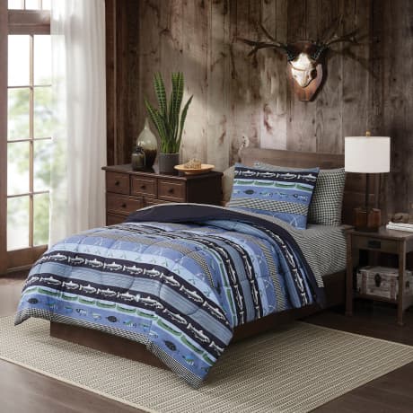 Cedar Creek Bed-In-A-Bag Bedding Set - Lakeside Blue