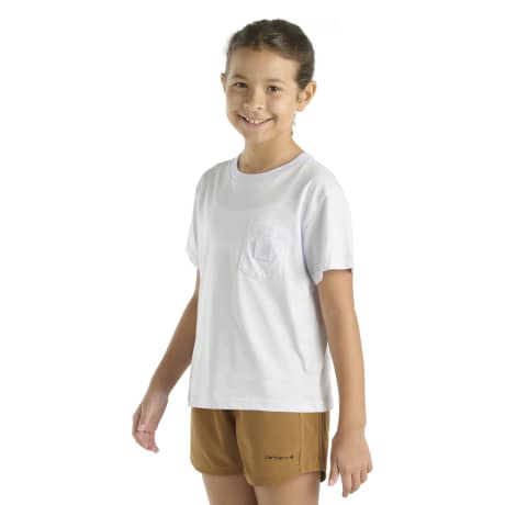 Carhartt® Girls' Short Sleeve Tonal Patch Pocket T-Shirt