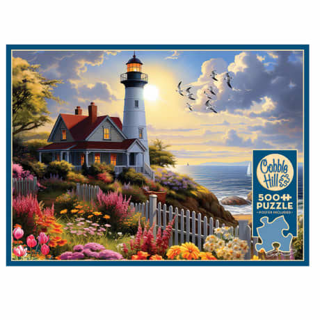 Cobble Hill To The Lighthouse Puzzle - 500 Pieces