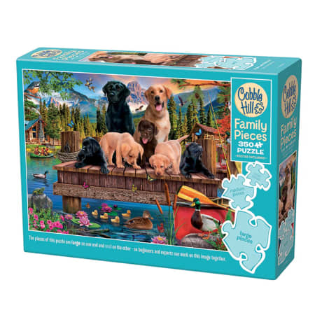 Cobble Hill Pups and Ducks Puzzle - 350 Pieces