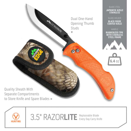Outdoor Edge® RazorPro L 3.5” Replaceable Blade Knife