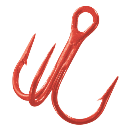 Eagle Claw Lazer Sharp Red Stinger Treble Hooks - Per 3