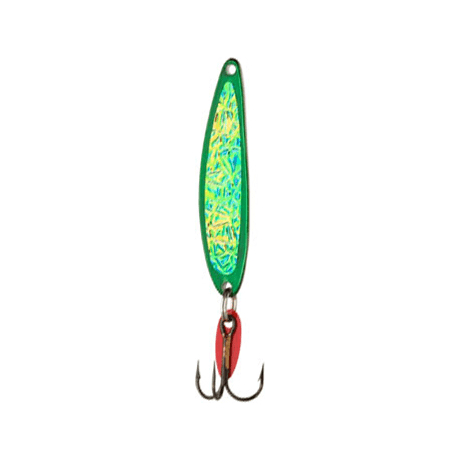 Swedish Pimple Jigging Spoons - Green Ice