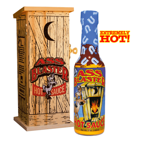Ass Blaster Collector's Hot Sauce w/ Wooden Outhouse