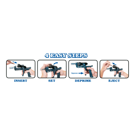 Frankford Arsenal Platinum Hand De-Primer Tool - Four Easy Steps