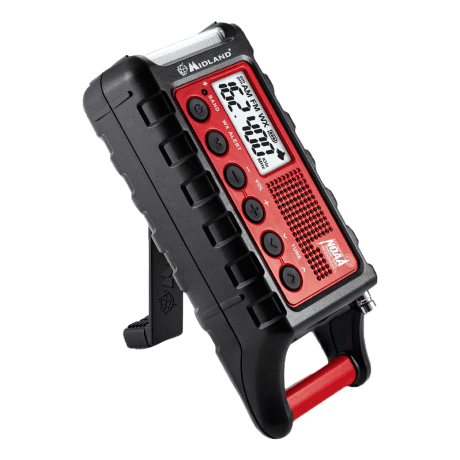 Midland ER310 Emergency AM/FM/WX Radio - Upright View
