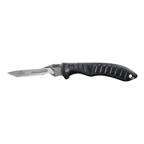 Havalon® Forge Folding Knife - Black Open View