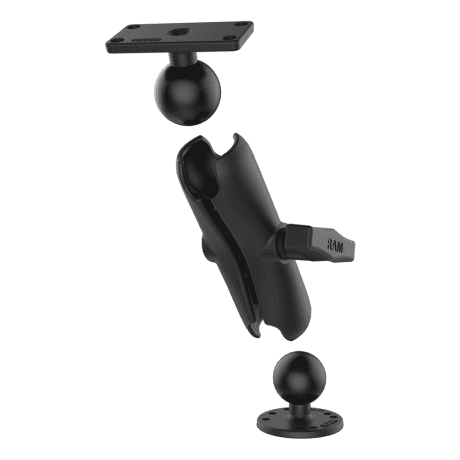 RAM® Mounts C-Size Drill-Down Double Ball Mount for Humminbird Helix 5 & 7