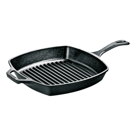 Lodge's Wildlife Series 10.5" Cast Iron Square Grill Pan – Trout - Top View