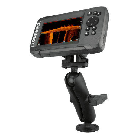 Ram Mount C Size 1.5" Fishfinder Mount for Lowrance Hook2 Series - In Use