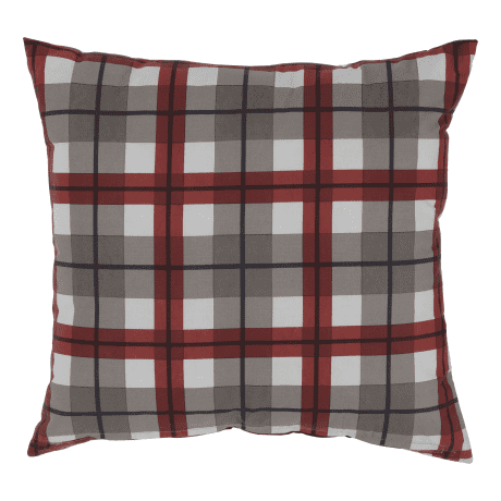 White River Alaskan Wildlife Collection Bear Plaid Decorative Pillow - Opposite Side View