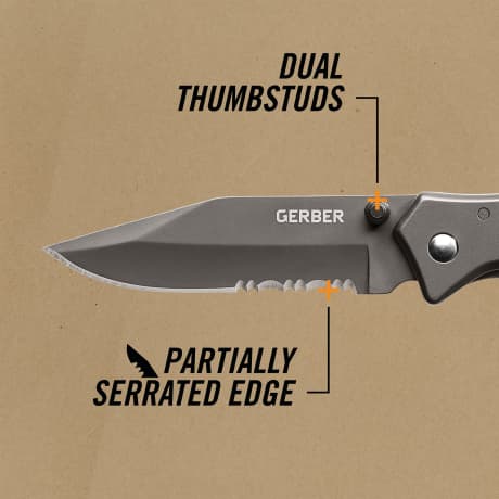 Gerber® Paraframe Serrated Folding Knife