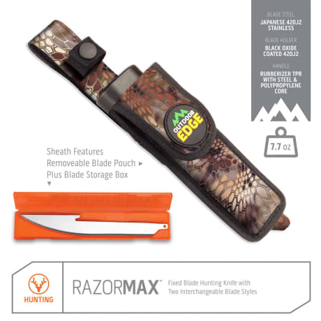 Outdoor Edge® RazorMax 5.0” Replaceable Fixed Blade Knife