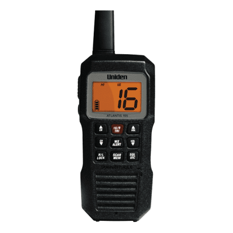 Uniden Atlantis 155 Marine Radio - Backlight View