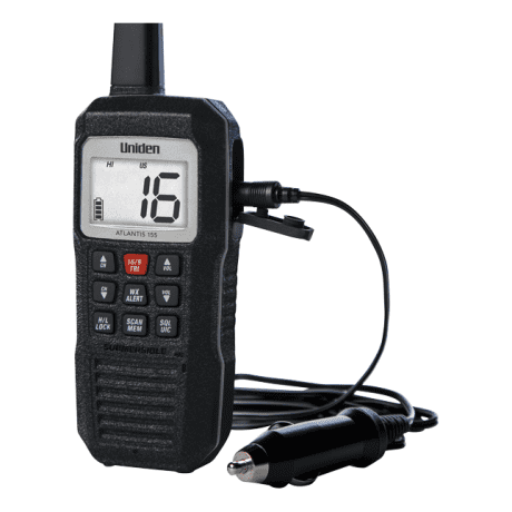 Uniden Atlantis 155 Marine Radio - With Charger View