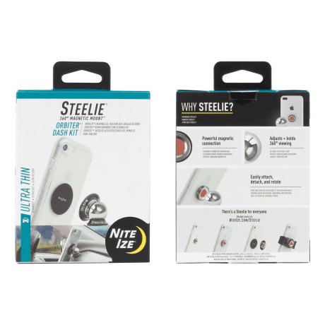 Nite Ize Steelie® Orbiter™ Dash Kit - Packaging View