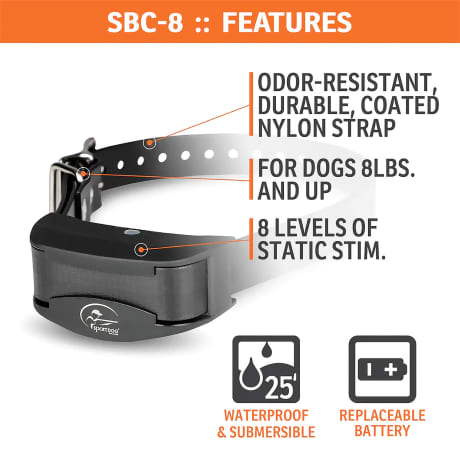 SportDOG Brand® NoBark SBC-8 Dog Training Collar