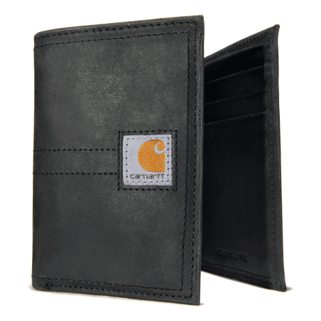 Carhartt Saddle Leather Trifold Wallet – Black