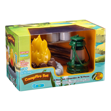 Bass Pro Shops 10-Piece Toy Campfire Set For Kids