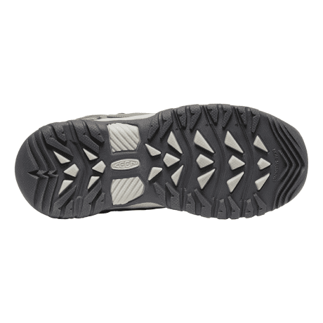 KEEN® Youth Targhee Mid Waterproof Hiker - Grey/Porcelain - sole