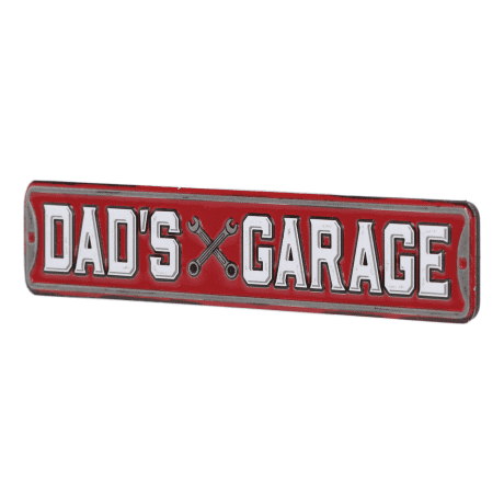 Open Roads Dad's Garage Street Sign Magnet
