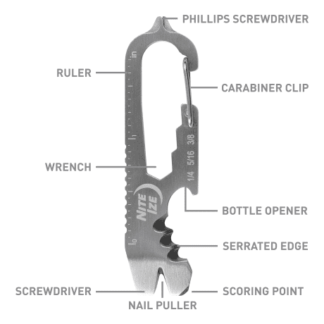 Nite Ize® DoohicKey®+ Key Tool